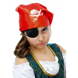 Comparateur de prix : Foulard pirate avec tête de mort, Rouge