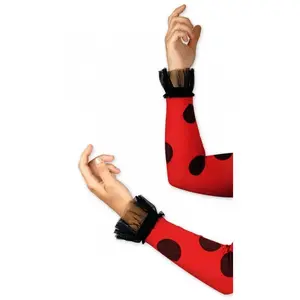 Comparateur de prix : Manchettes rouges et noirs avec frou-frou