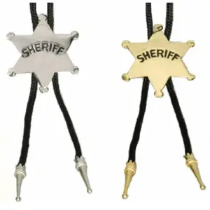 Cravate de sheriff métal (x1) pas cher