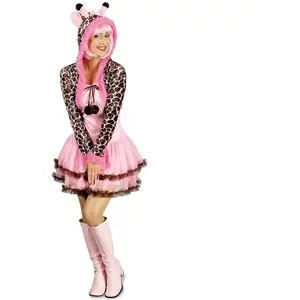 RueDeLaFete Déguisement robe Girafe rose adulte, taille XL pas cher