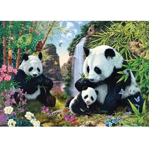 Spielwaren Schmidt Spiele 57380 Famille Panda à la Cascade, Puzzle de 500 pièces pas cher