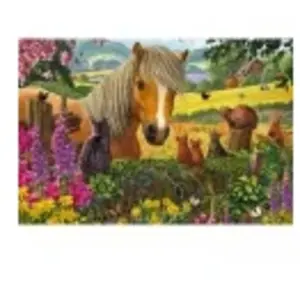 Schmidt Puzzle 150 pièces : Mignons visiteurs dans la prairie