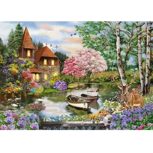 Comparateur de prix : Puzzle 1000 pièces Schmidt - Maison au bord du lac