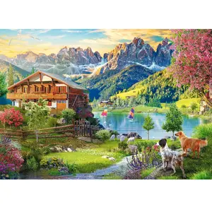 Puzzle 1000 pièces : Détente dans les Dolomites pas cher