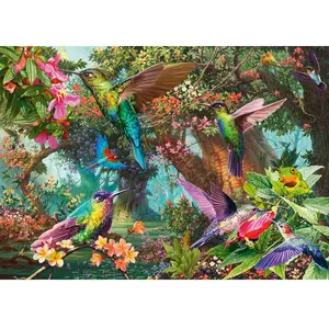 Schmidt Puzzle 1000 pièces : Jeu de couleurs du colibri pas cher