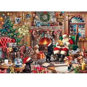 Puzzle 1000 pièces : Noël douillet pas cher