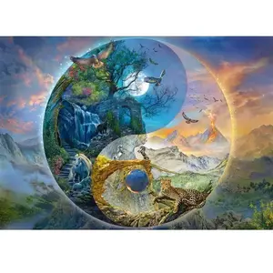 Puzzle 1000 pièces : Yin & Yang - Le monde des montagnes pas cher