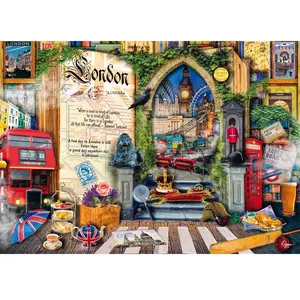 Puzzle 1000 pièces : Souvenirs de Londres pas cher