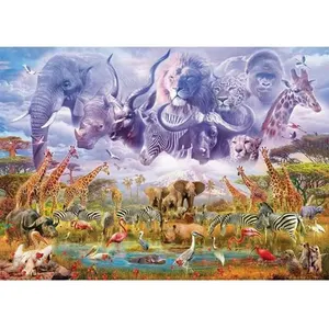 SCHMIDT SPIELE - Puzzle - Animaux autour d'un point d'eau - 1000 piece... pas cher