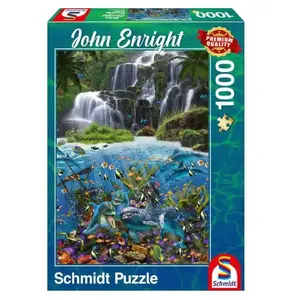 Schmidt Puzzle 1000 pièces : Cascade, John Enright pas cher