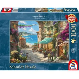 Comparateur de prix : Schmidt Spiele Puzzle Caf  sur la Riviera italienne, 1000 pcs