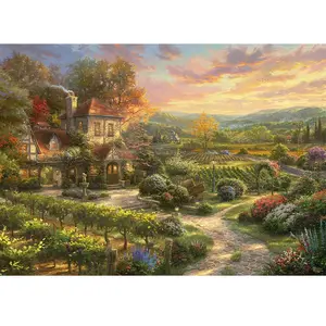 Puzzle Schmidt - Thomas Kinkade : Dans les vignes, 2000 pièces pas cher