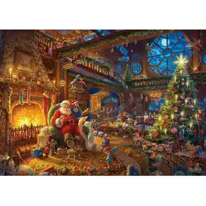 Schmidt Spiele Puzzle 1000 pièces : Le Père Noël et ses lutins pas cher