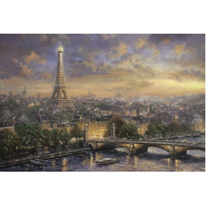 Puzzle 1000 Pièces : Thomas Kinkade: Paris, Ville de l'Amour, Spiele pas cher