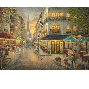 Comparateur de prix : Schmidt Puzzle 1000 pièces en bois : Paris pittoresque - Thomas Kinkade