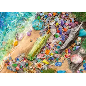 Schmidt Spiele 59769 Puzzle Lumineux de Plage 1000 pièces, Multicolore pas cher
