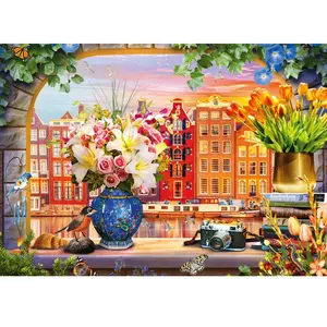 Spielwaren Schmidt Spiele 59771 Visite d'Amsterdam Puzzle 1000 pièces, Multicolore pas cher