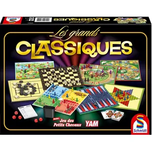 Comparateur de prix : Schmidt Spiele COFFRET : LES GRANDS CLASSIQUES 80 JEUX DE SOCIETE