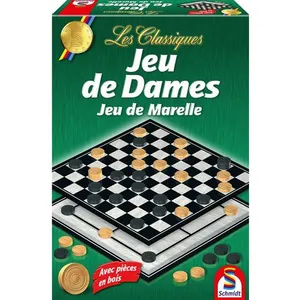 Schmidt - 88110 - Jeu de Plateau - Classic Line - Jeu de Dames pas cher