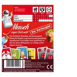 Schmidt Spiele - Mensch Argere Dich Nicht - jeu de cartes pas cher