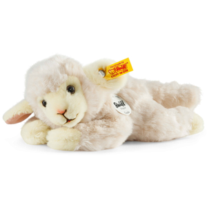Steiff - 280030 - Agneau en peluche Linda - couché pas cher