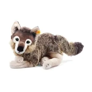 Steiff Snorry dangling wolf, grey/brown - 40cm pas cher