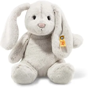 Steiff Soft Cuddly Friends Lapin Hoppie - 080470 - Gris Clair - 28 cm pas cher