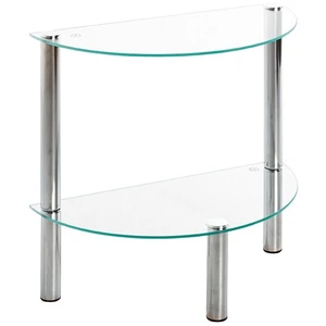 Comparateur de prix : SWITHOME 3S. x Home Table d'appoint 2 niveaux avec plateau demi lune en verre