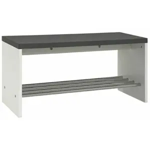SWITHOME 3S. x Home Banc de rangement chaussure avec plateau décor granit pas cher