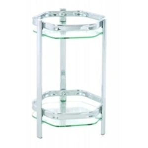 Comparateur de prix : Haku möbel 60206 console pour porte plantes tube d'acier/verre trempé chromé