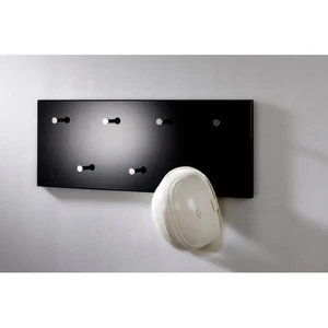 Comparateur de prix : HAKU ENJOY YOUR HOME APPRECIEZ VOTRE INTERIEUR Patère murale - Big Eddy - MDF et acier nickelé chromé - 80x6x30 cm - Noir