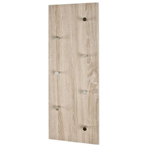 3S. x Home Garderobe murale 7 crochets métalliques noirs et chromés pas cher