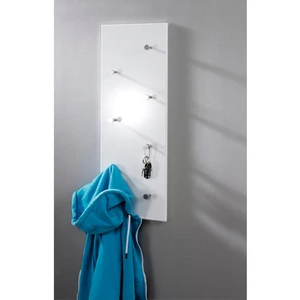 Comparateur de prix : HAKU ENJOY YOUR HOME APPRECIEZ VOTRE INTERIEUR Patère Big Eddy - MDF et acier nickelé chromé - 80x6x30 cm - Blanc