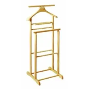 Haku möbel 30369 valet bois massif hévéa nature 36 x 47 x 102 cm pas cher