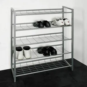 Comparateur de prix : Etagère à chaussures - Swithome - Grant alu - 12 paires - 80x30x106 cm
