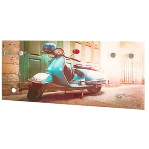 Porte-manteau mural design verre trempé scooter Stig pas cher