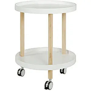 Comparateur de prix : HAKU Möbel Desserte de Cuisine en Bois Nyaz 60cm Blanc