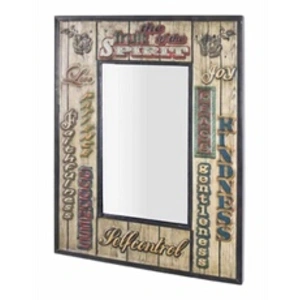 Comparateur de prix : HAKU Möbel Miroir Vintage, métal - Dim.: L 52 cm x H 70 cm x P 3 cm, Style: Industrial