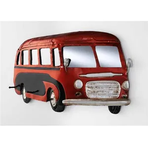 Comparateur de prix : 3S. x Home Garderobe murale et miroir Classic Bus rouge 5 crochets