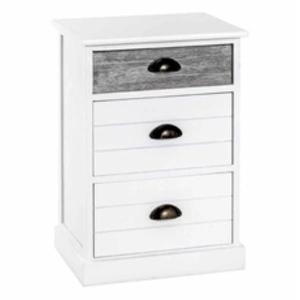 HAKU ENJOY YOUR HOME APPRECIEZ VOTRE INTERIEUR Commode en Bois 3 Tiroirs Mario 60cm Blanc pas cher