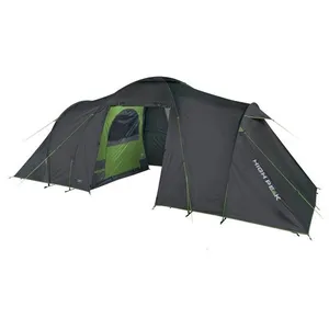 Tente dôme 4.0 230 x 540 cm pour 6 personnes gris foncé/vert Como High Peak