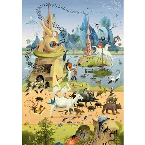 Heye Puzzle 500 pièces : voyage avec h. bosch pas cher