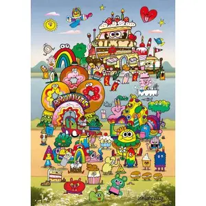 Heye Puzzle 500 pièces : voyage avec j. burgerman pas cher