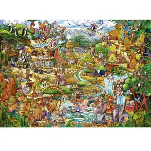 Puzzle 2000 pièces HEYE - Rita Berman - Exotic Safari - Animaux Adulte Intérieur pas cher