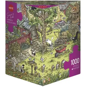 Heye - PUZZLE 1000 pièces - GARDEN ADVENTURES pas cher