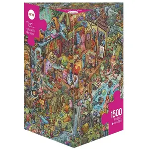 Puzzle 1500 pièces - Heye - Fun With Friends - Abstrait - Jaune - Pour Enfant pas cher