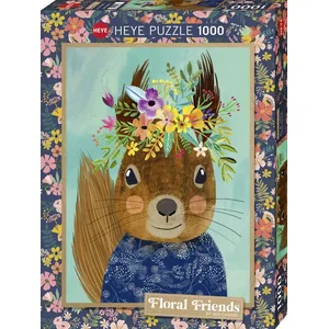 Comparateur de prix : Puzzle 1000 pièces - HEYE - Ecureuil doux - Animaux - Vert - Adulte