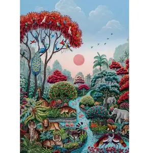Heye Puzzle 2000 pièces : Paradis de la faune jardin exotique pas cher