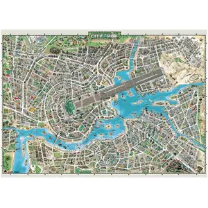 Heye- Puzzle City of Pop 2000 Pièces, 29844, Coloris Assortis pas cher