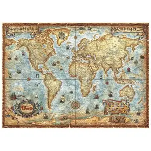 Heye- Puzzle The World 2000 Pièces, 29845, Coloris Assortis